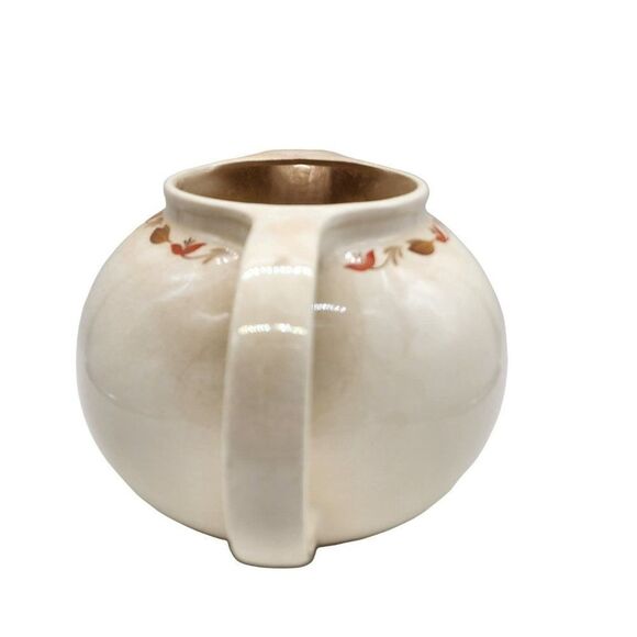 Vintage 1940's Universal Cambridge Glazed Pottery Pitcher Age Cracks in Glaze - Picture 5 of 11